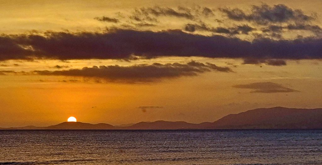 Sonnenuntergang in Arenal auf Mallorca