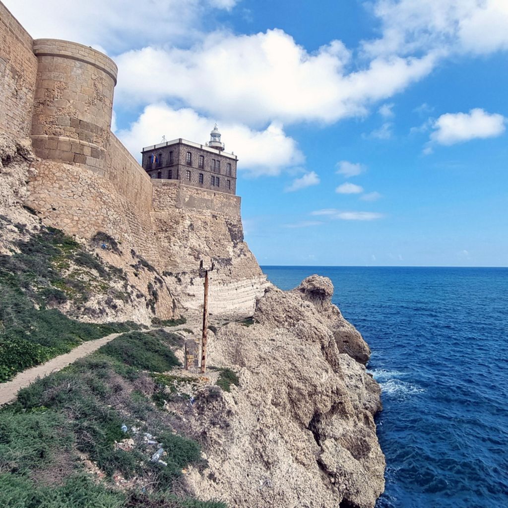 Ausblick auf die Festung Melilla la Vieja in Melilla