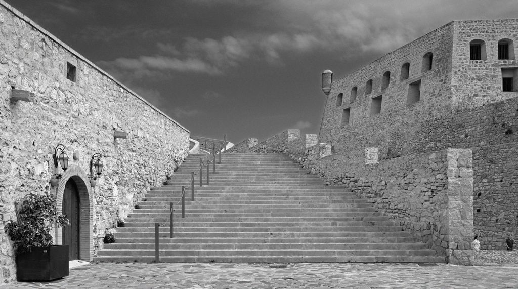 Unterwegs in der Festung Melilla la Vieja in Melilla