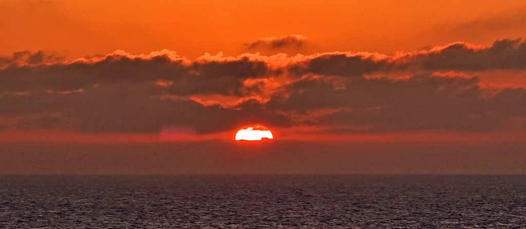 Ein Sonnenuntergang im Mittelmeer