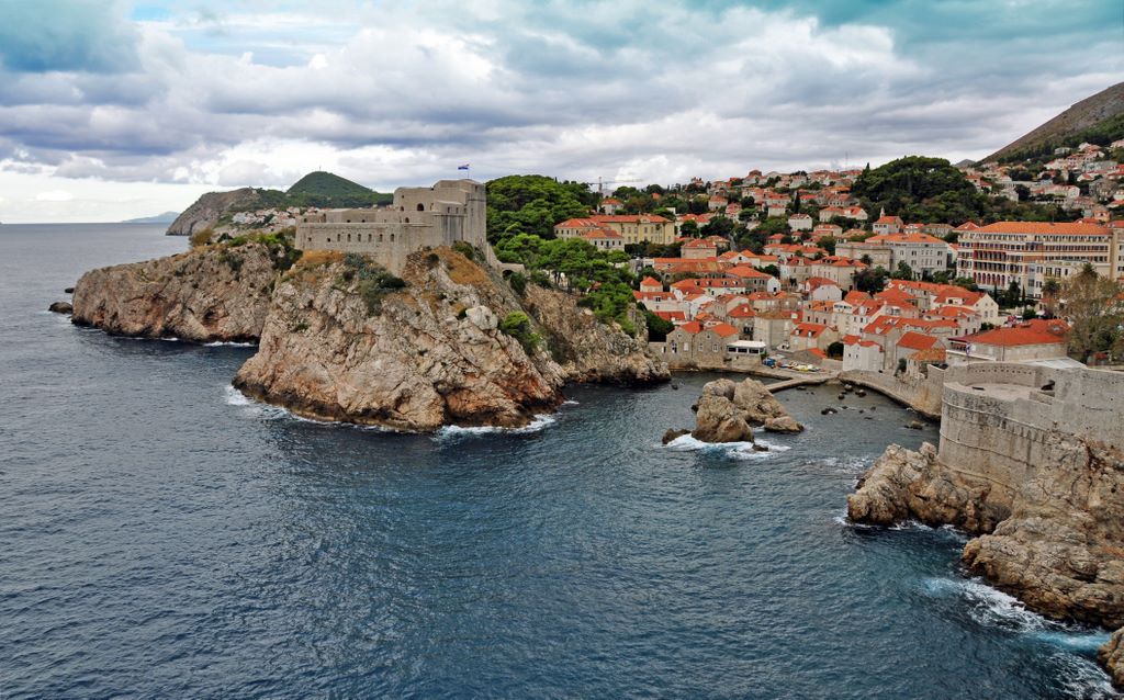 Blick auf Dubrovnik, Kroatien