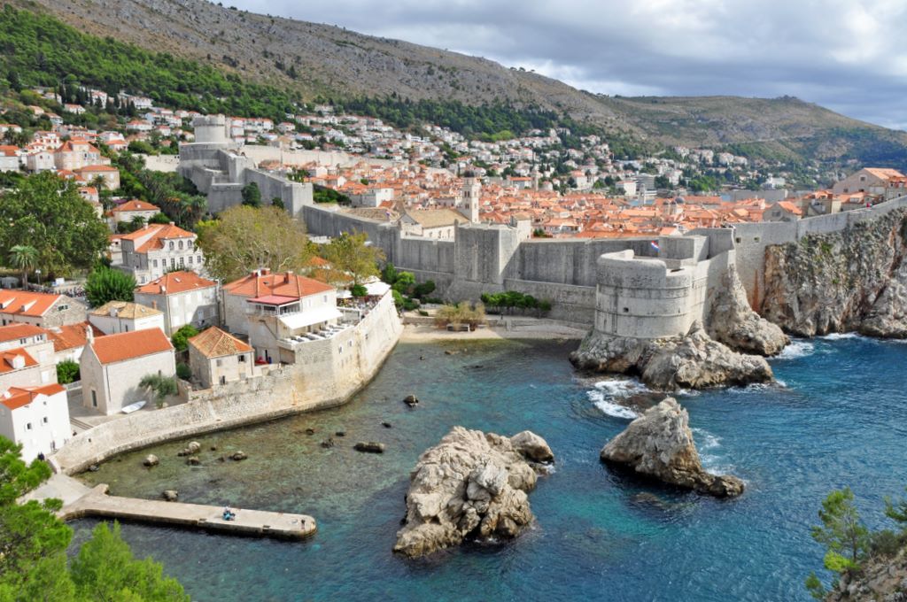 Blick auf Dubrovnik, Kroatien