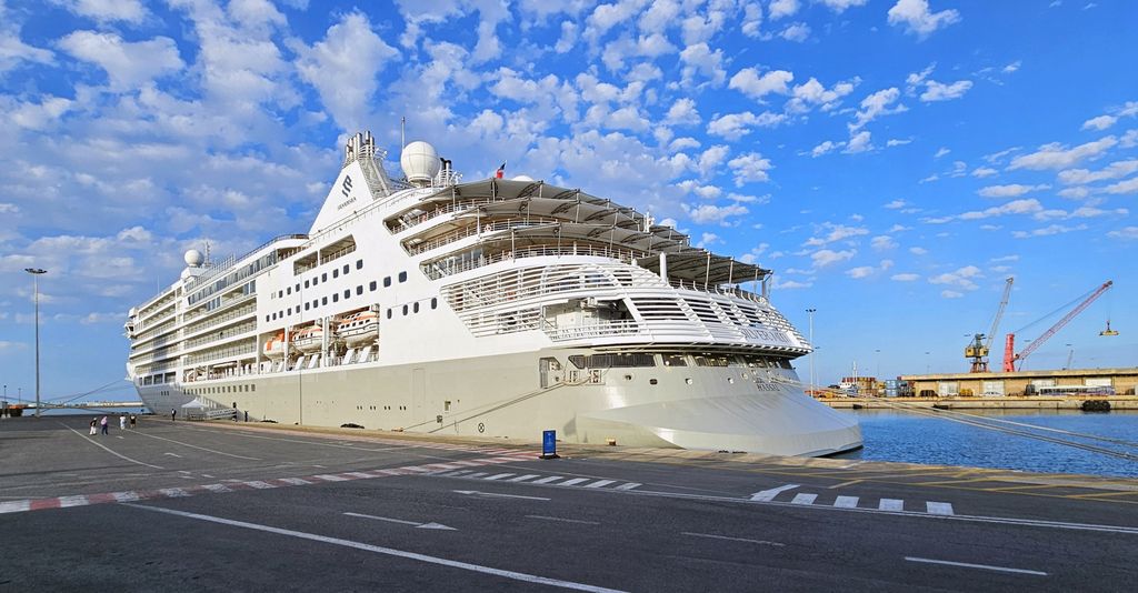 Die Silver Moon im Hafen von Heraklion auf Kreta