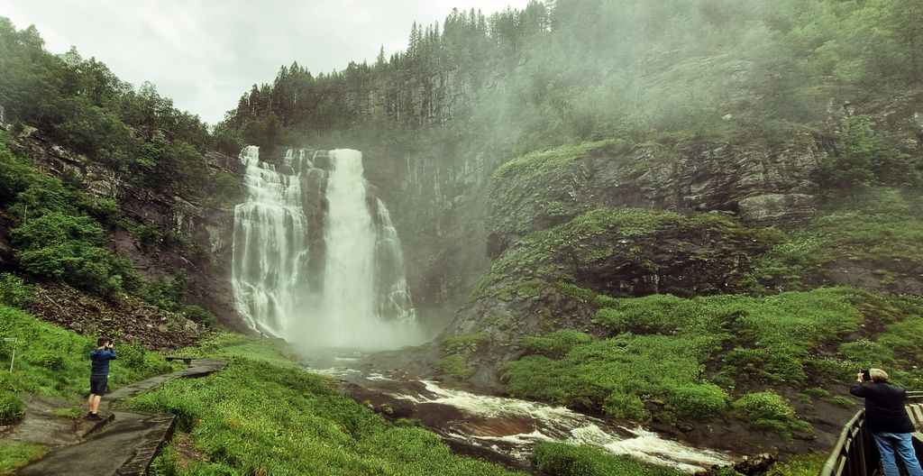 Der Skjervefossen in Norwegen