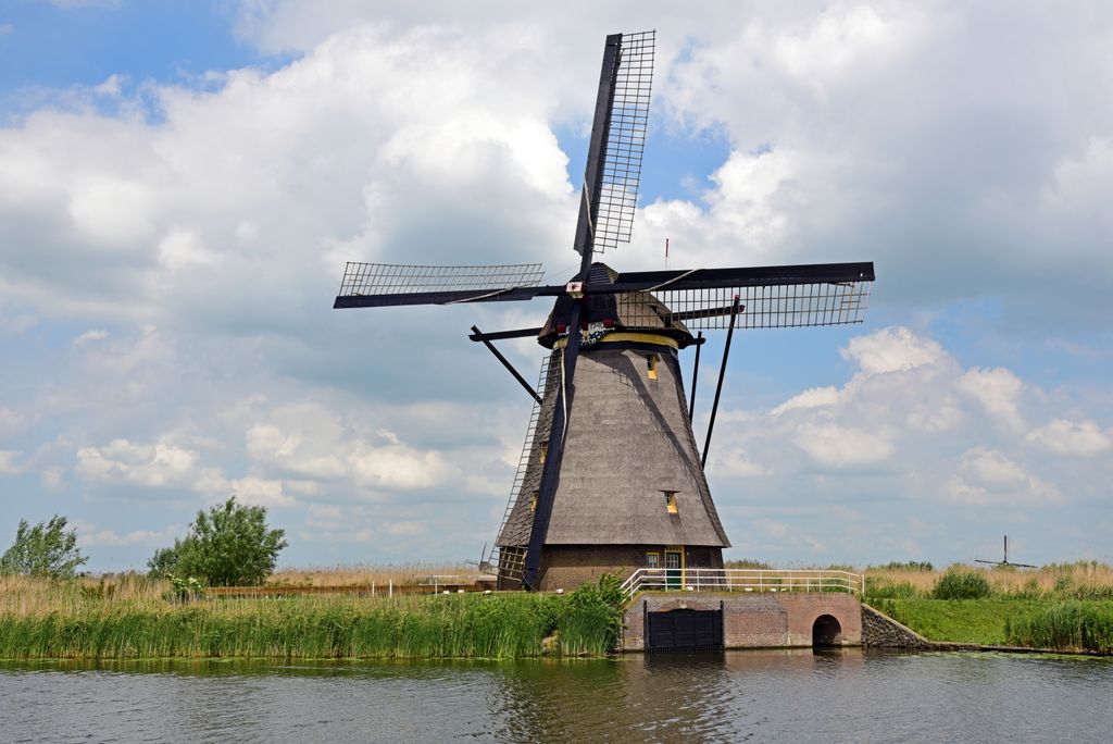 Die Windmühlen von Kinderdijk