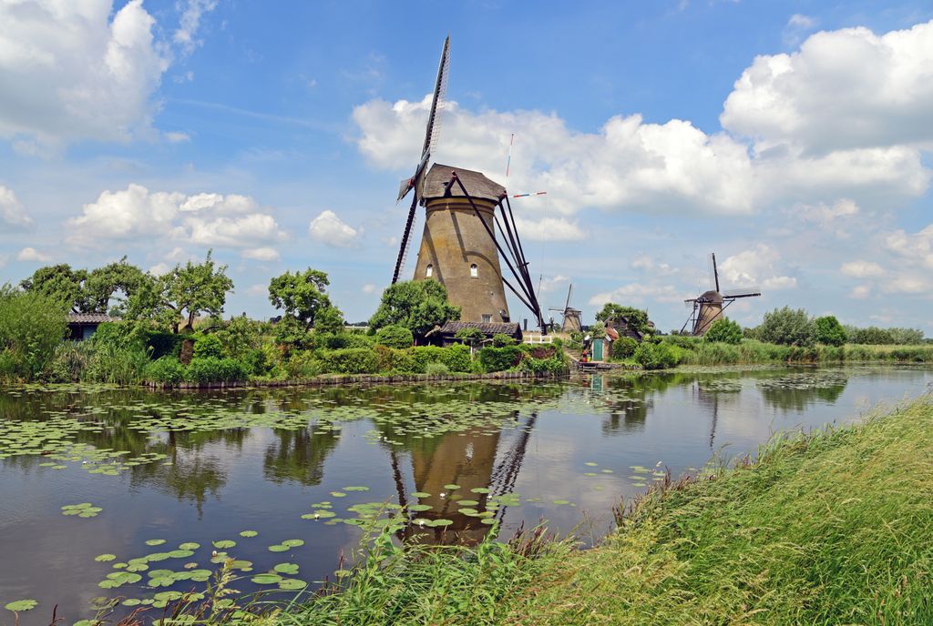 Die Windmühlen von Kinderdijk