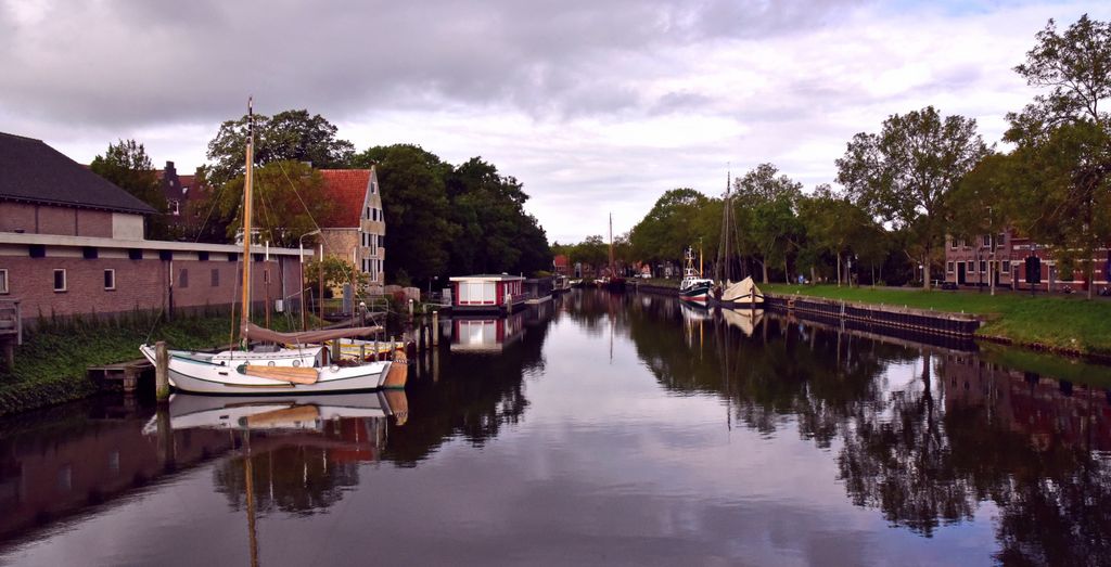 Ein Kanal in Enkhuizen