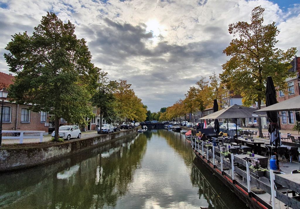 Ein Kanal in Hoorn