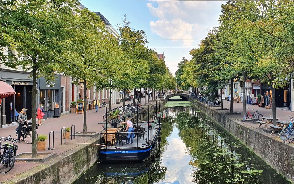 Ein Kanal in Delft