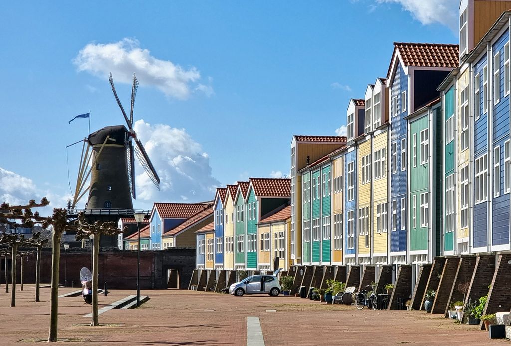 Die Ortsmitte von Hellevoetsluis / Niederlande