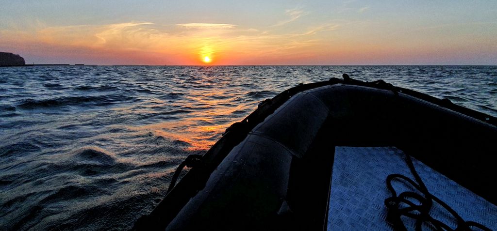 Ein Sonnenuntergang auf Helgoland