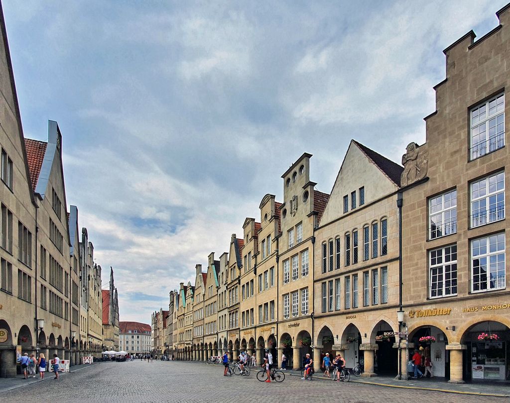 Der Bogengang des Prinzipalmarktes in Münster