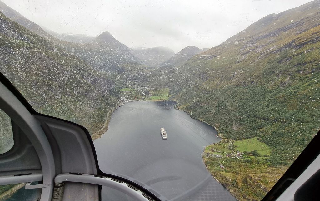 Anflug auf Geiranger