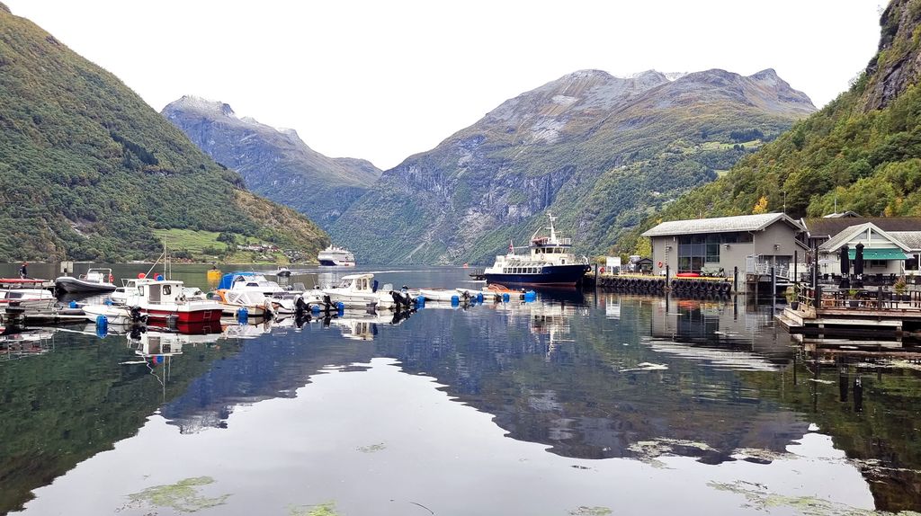 Blick auf den Geirangerfjord