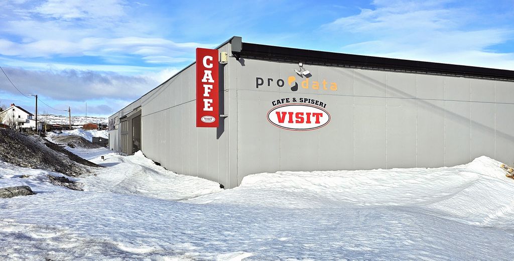 Ein Café in Kirkenes