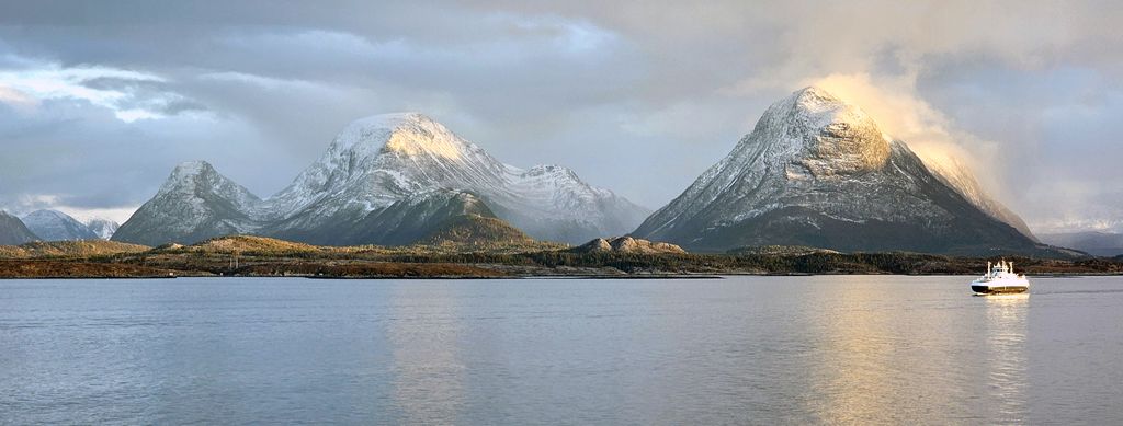 Berge im Norden von Norwegen