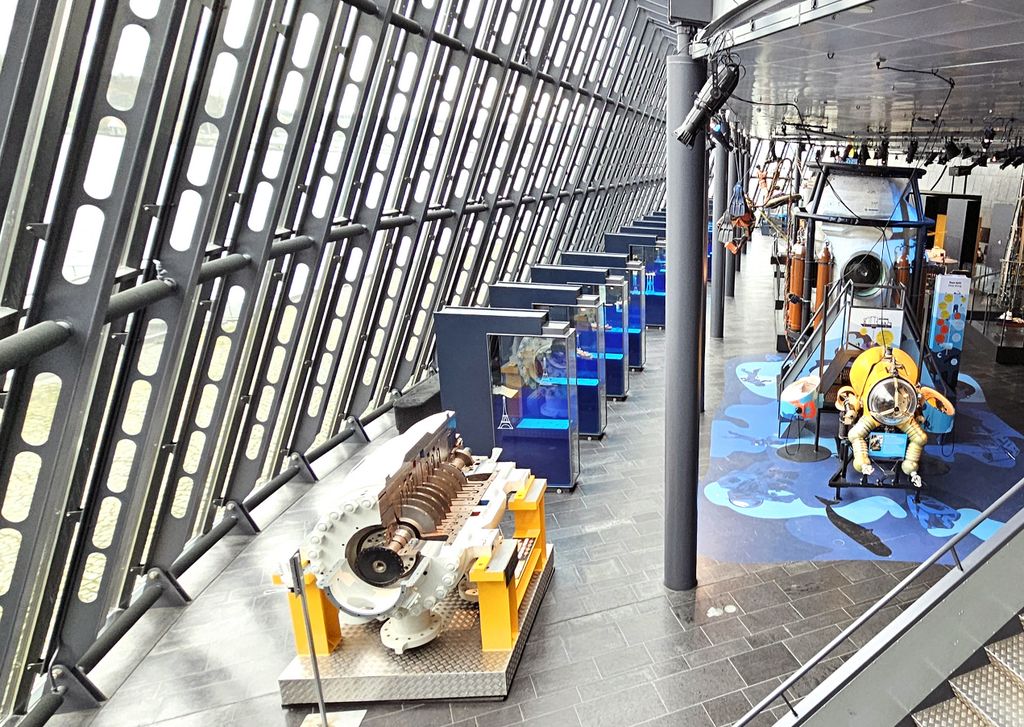 Blick auf das Norwegische Erdölmuseum in Stavanger