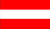 Die Nationalflagge von Österreich