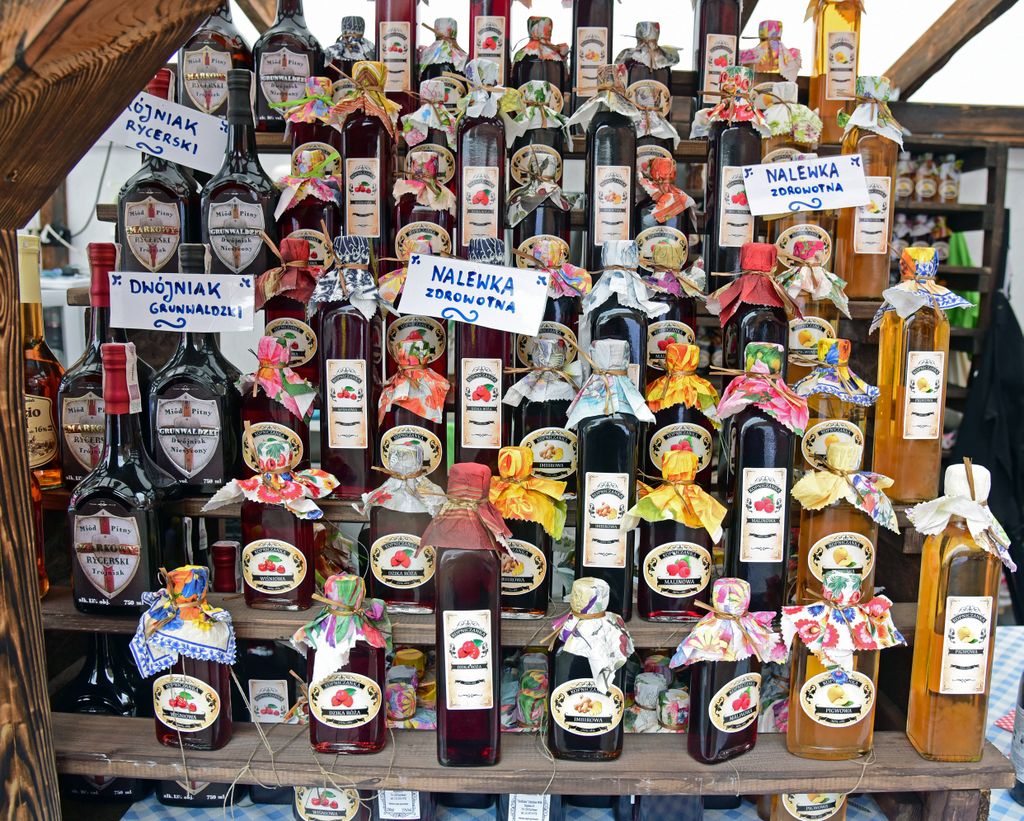Schnapsauswahl in Danzig