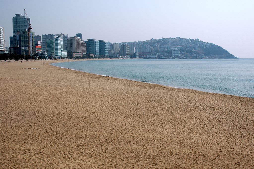 Der Strand von Pusan / Südkorea