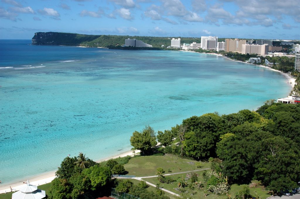 Blick auf die Tumon Beach