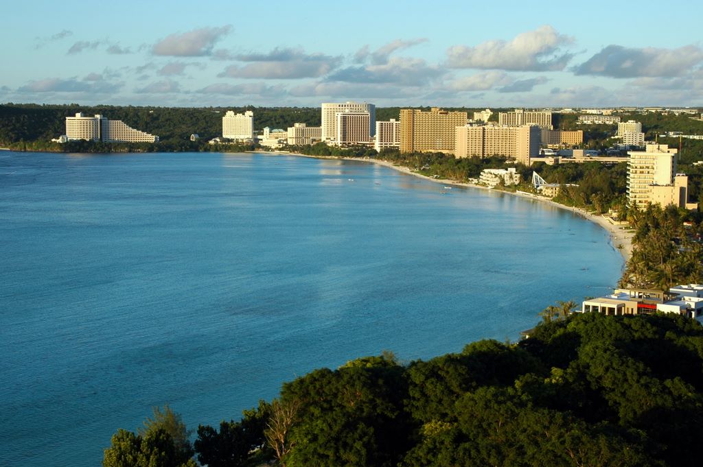 Blick auf die Tumon Beach