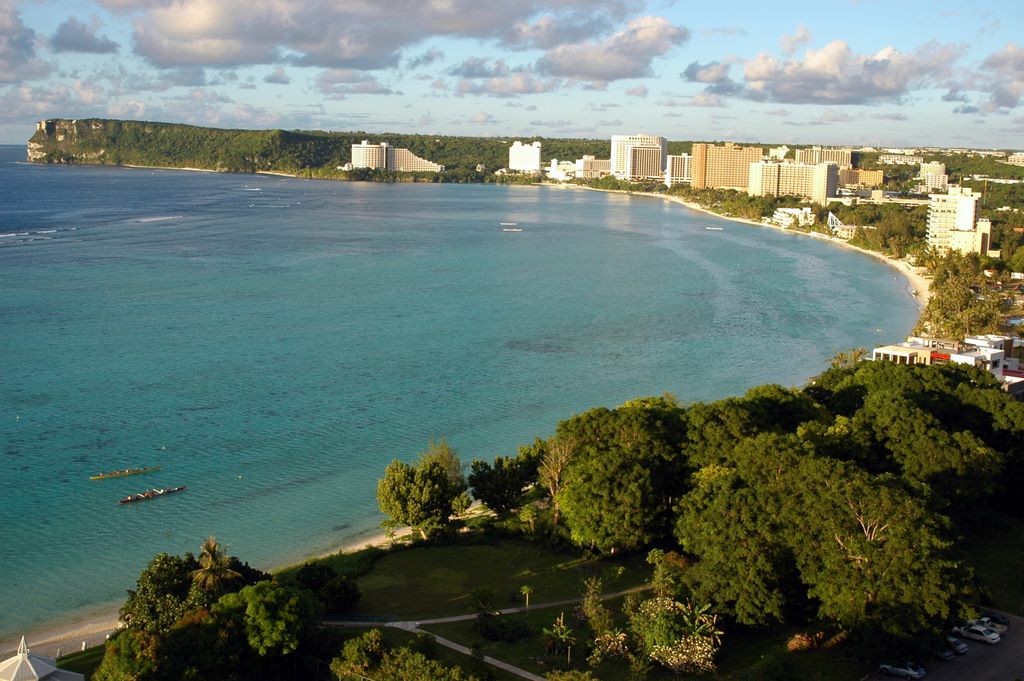 Blick auf die Tumon Beach