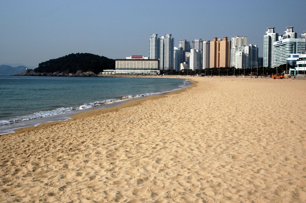 Der Strand von Pusan / Südkorea