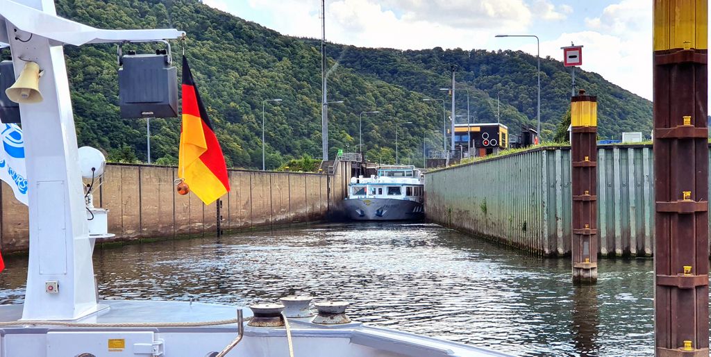Eine Mosel-Schleuse