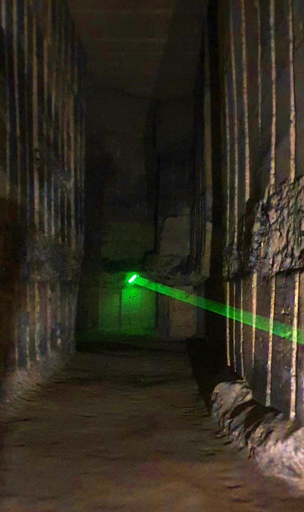 Licht in den Grotten von St. Pieter