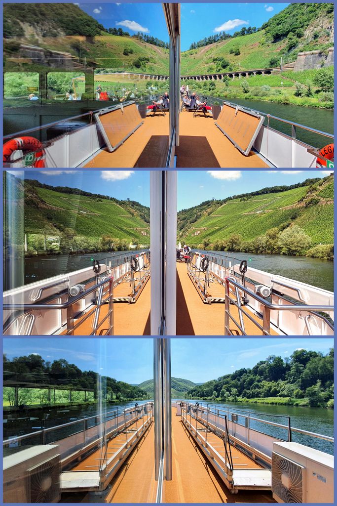 Spiegelungen auf dem Weg nach Zell
