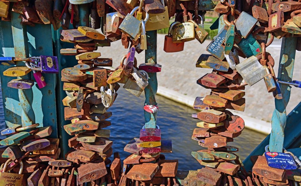 Die Liebes-Brücke in Breslau