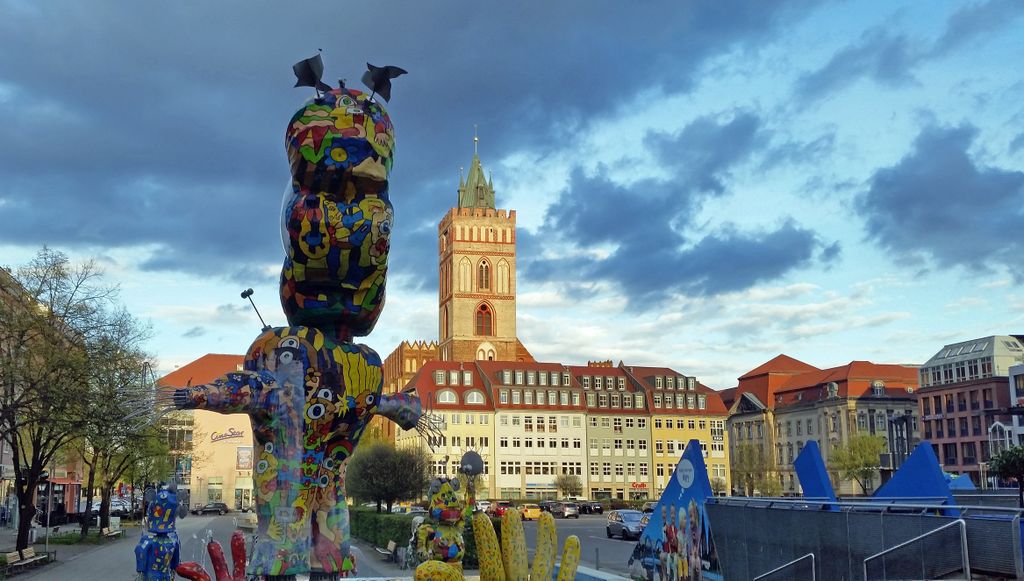 Die Innenstadt von Frankfurt an der Oder (Handybild)