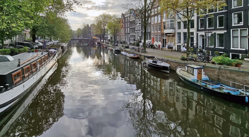 Eine Gracht in Amsterdam