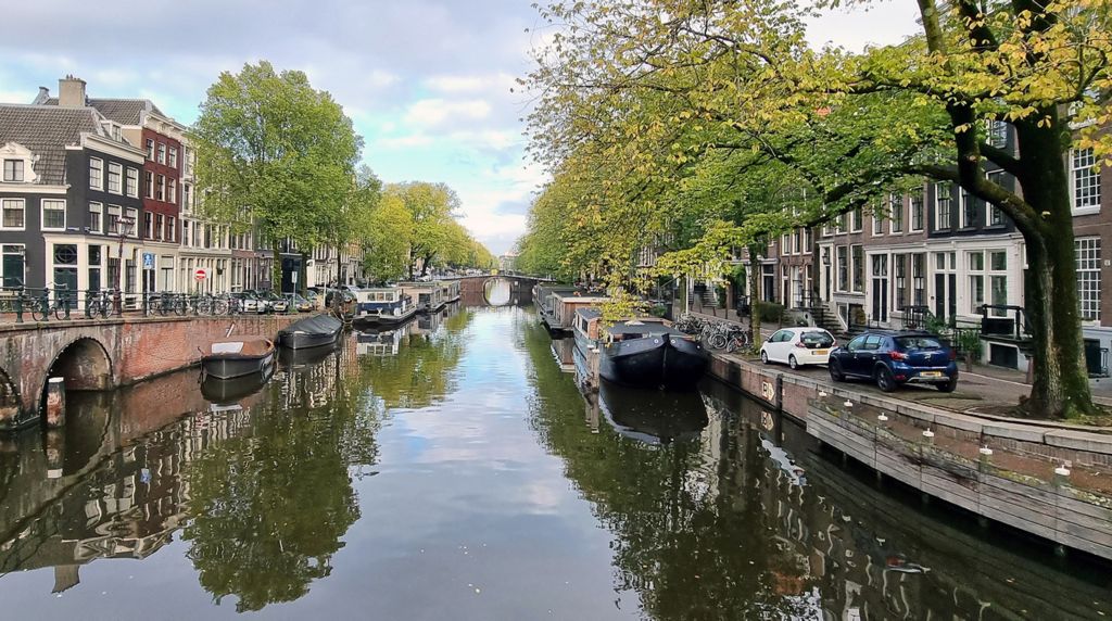 Eine Gracht in Amsterdam