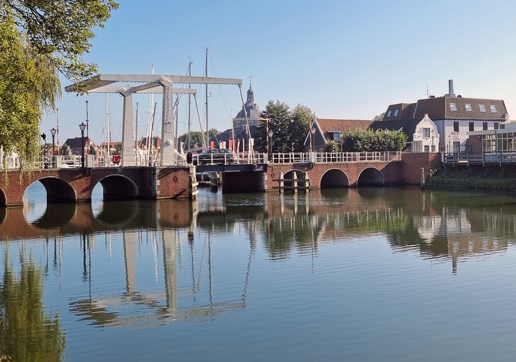 Die Spoorstraat-Brug in Enkhuizen