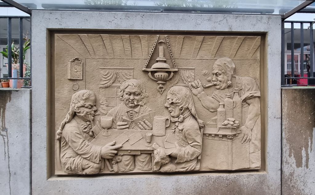 Das Sandsteinrelief „Die gute alte Zeit“ in Koblenz