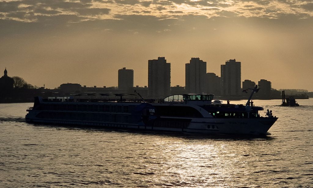 Die MS Viva Tiara im Hafen von Rotterdam