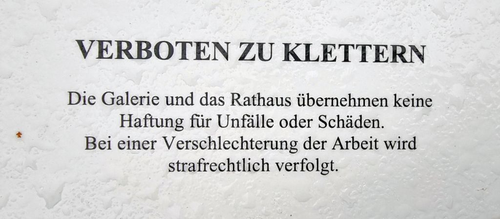 Hinweisschild in Riquewihr