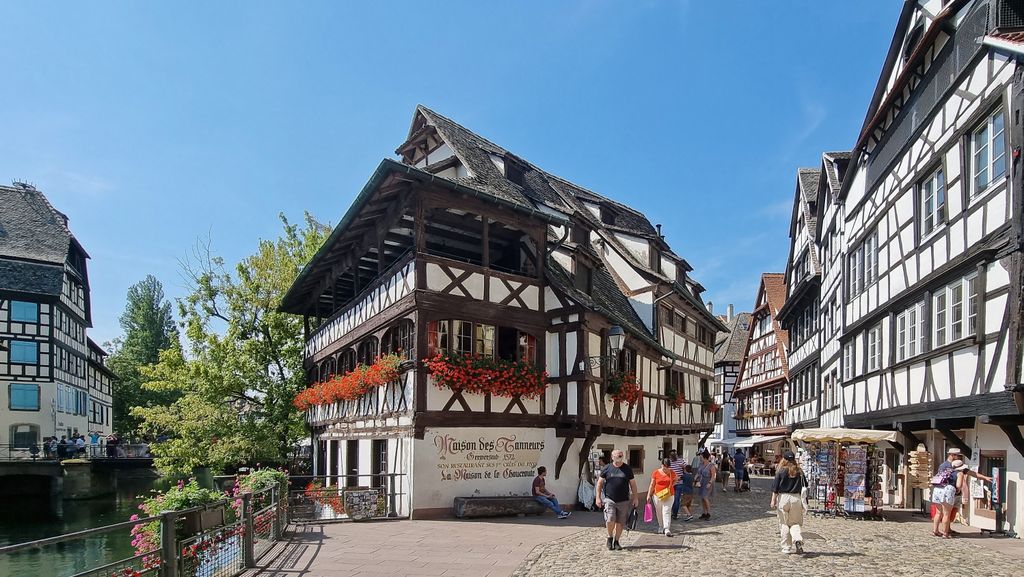 Im Viertel La Petite France in Straßburg