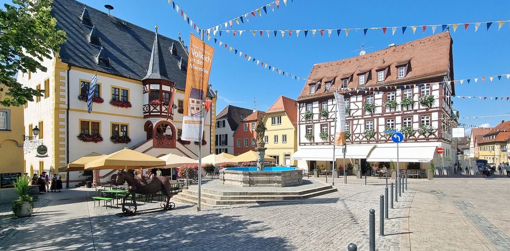 Der Marktplatz von Volkach