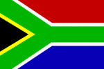 Die Nationalflagge von Südafrika