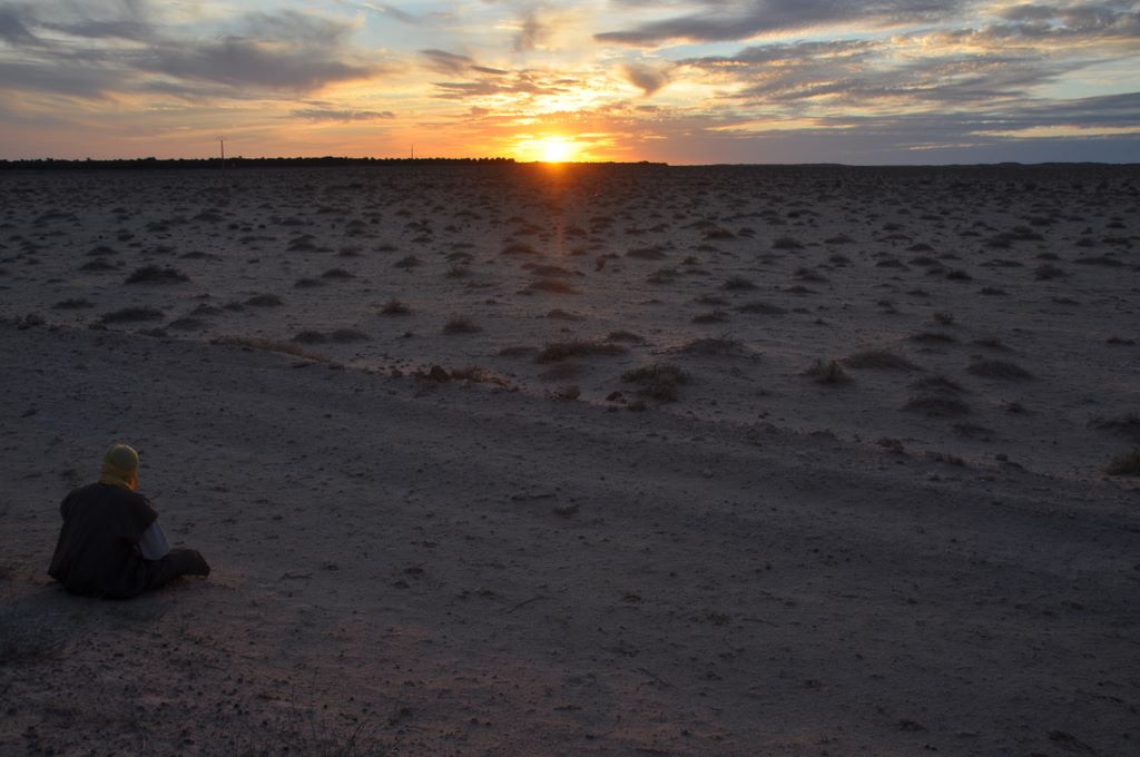 Sonnenuntergang in der Wüste