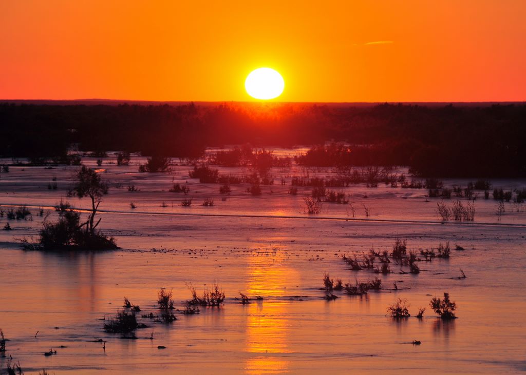 Sonnenuntergang in der Wüste