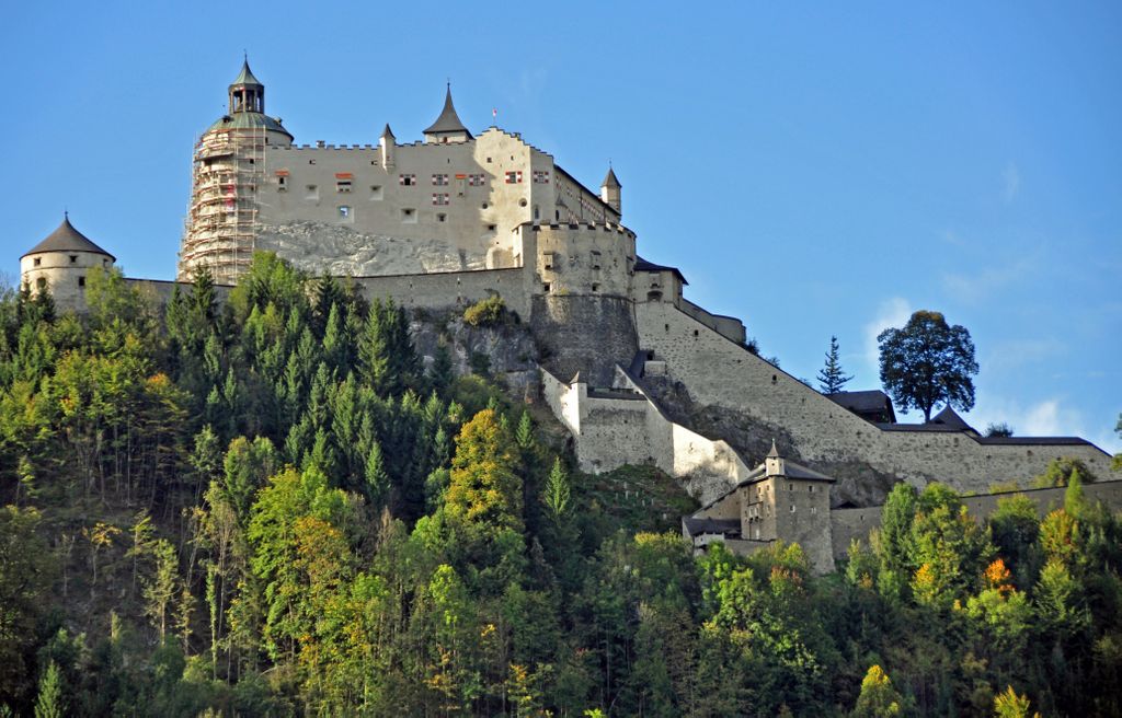 Die Festung Hohenwerfen in Werfen, Salzburger Land