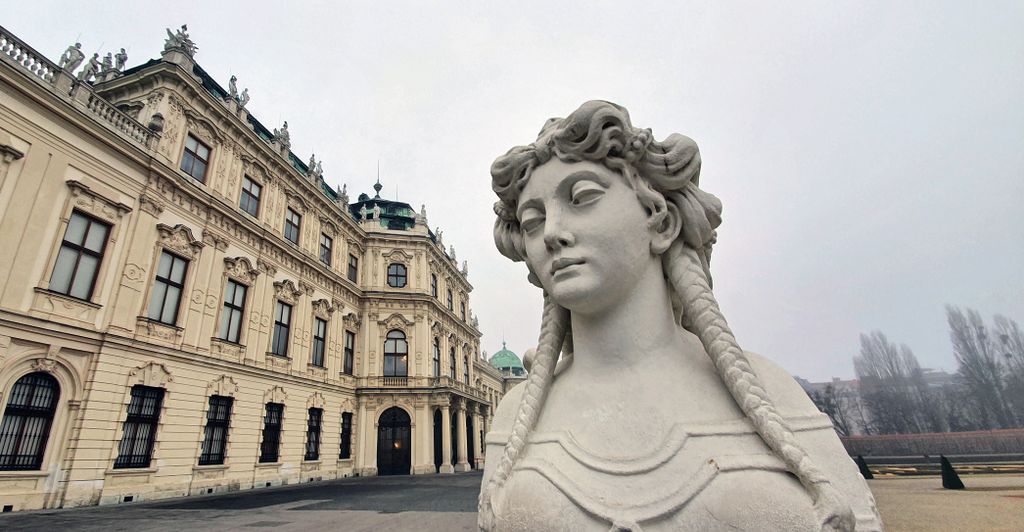 Das Schloss Belvedere in Wien