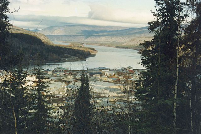 Blick auf Dawson City