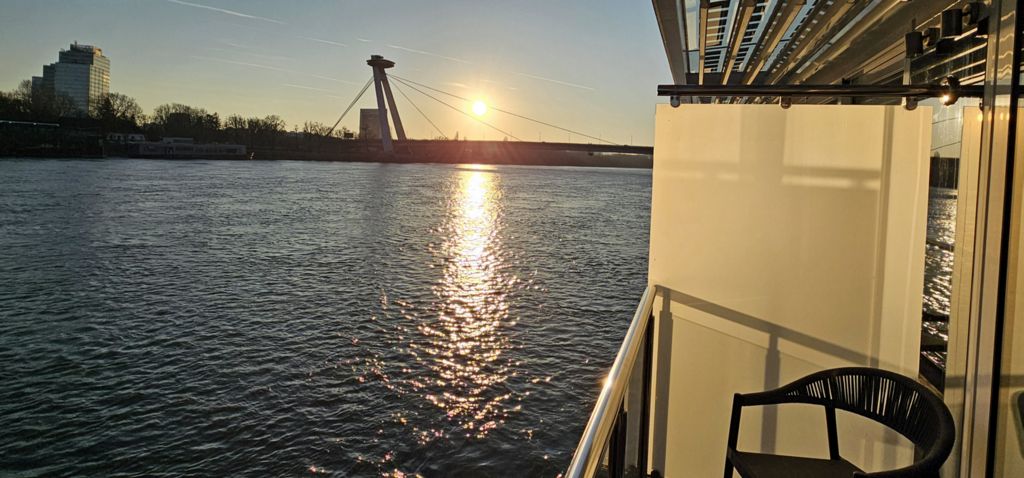 Sonnenuntergang in Bratislava