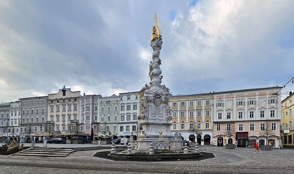Die Dreifaltigkeitssäule in Linz