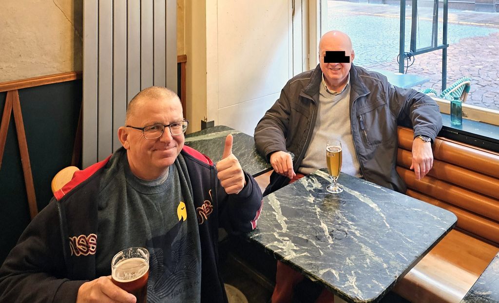 Zinnis wohlverdientes Hafenbier in Straßburg